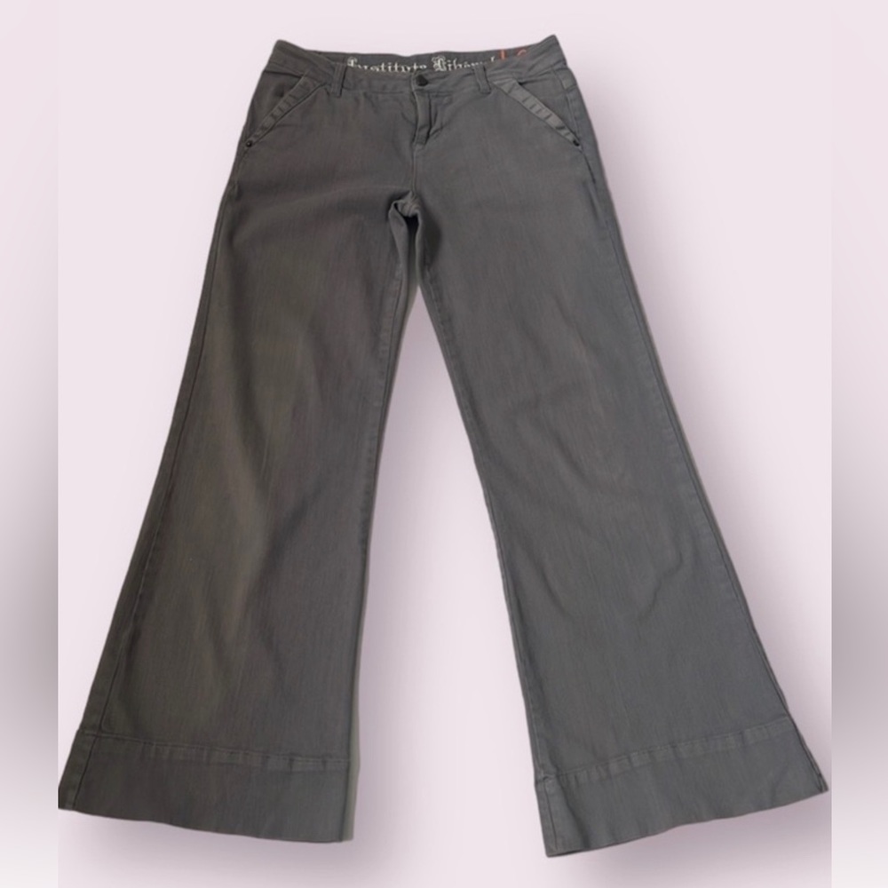 Wide Leg Gray Flare Bottom Jeans Bootcut by Institute Liberal, Size 6 Streetwear